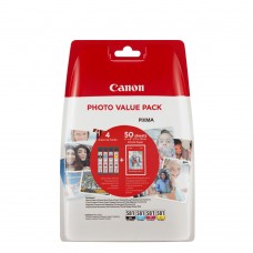 Canon Μελάνι Inkjet CLI-581VP BK/C/M/Y + PHOTO PAPER (2106C005) (CANCLI-581VP)