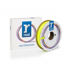 REAL PETG 3D Printer Filament - Translucent Yellow - spool of 0.5Kg - 1.75mm (REALPETGTYELLOW500MM175)