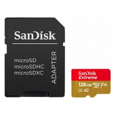 Sandisk Extreme microSDXC UHS-I 128GB Card with Adapter (SDSQXAA-128G-GN6MA) (SANSDSQXAA-128G-GN6MA)