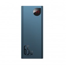 Baseus Adaman Metal Digital Display Power Bank 20000mAh 65W με 2 Θύρες USB-A και Θύρα USB-C Quick Charge 3.0 Μπλε (PPIMDA-D03) (BASPPIMDAD03)