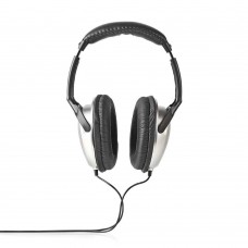 Nedis Ενσύρματα Over Ear Ακουστικά Τηλεόρασης Ασημί (HPWD1201BK) (NEDHPWD1201BK)