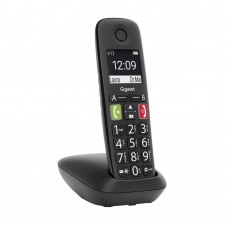 Gigaset E290 Ασύρματο Τηλέφωνο για Ηλικιωμένους με Aνοιχτή Aκρόαση (GGSE290-BK)