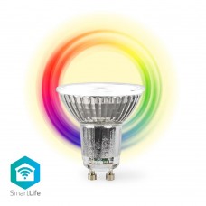 Nedis Smart Λάμπα LED για Ντουί GU10 και Σχήμα PAR16 RGBW 345lm Dimmable (WIFILRC10GU10) (NEDWIFILRC10GU10)