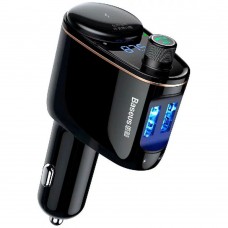 Baseus Car Bluetooth Transmitter MP3 Player S-06 Black (CCHC000001) (BASCCHC000001)