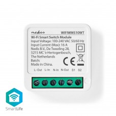 Nedis Smart Ενδιάμεσος Διακόπτης Wi-Fi σε Λευκό Χρώμα (WIFIWMS10WT) (NEDWIFIWMS10WT)