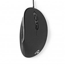 Nedis Ergonomic Wired Mouse Ενσύρματο Vertical Ποντίκι Μαύρο (ERGOMSWD100BK) (NEDERGOMSWD100BK)