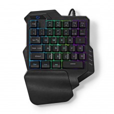 Nedis Gaming KeyPad με διακόπτες και RGB φωτισμό (Αγγλικό US) (GKBDS110BK) (NEDGKBDS110BK)