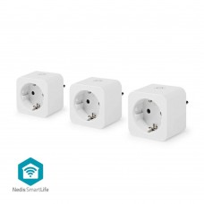 Nedis SmartLife Smart Plug 3 Pieces 3680W White (WIFIP121FWT3) (NEDWIFIP121FWT3)