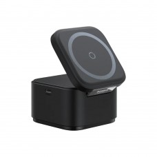 Baseus 2in1 Magnetic Wireless Charger MagPro 25W (Black) (P10264100121-00) (BASP10264100121-00)