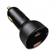 Baseus Car charger  Superme USB USB-C 100W + USB-C cable black (TZCCZX-01) (BASTZCCZX-01)