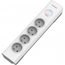 Philips Πολύπριζο Ασφαλείας με Καλώδιο 2m Λευκό (SPN7040WA/60) (PHISPN7040WA-60)