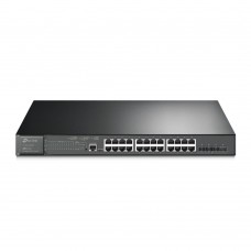 TP-Link JetStream 24-Port Gigabit and 4-Port 10GE SFP+ L2+ Managed Switch with 24-Port PoE+ (TL-SG3428XMP) (TPTL-SG3428XMP)