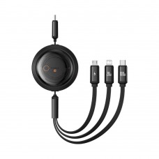 Baseus Fast Charging Cable 3in1 Free2Draw USB-C to USB-C/Lightning/Micro 100W 1.1m Black (P10368700111-04) (BASP10368700111-04)