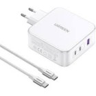 Ugreen Charger 15339 Nexode 2xUSB-C USB-A 3.0 PD3.0 QC4.0 GaN 140W white (15339) (UGR15339) Ugreen Charger 15339 Nexode 2xUSB-C USB-A 3.0 PD3.0 QC4.0 GaN 140W white (15339) (UGR15339)