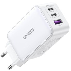 Ugreen Ładowarka sieciowa 15334 Nexode 2xUSB-C USB-A 3.0 PD3.0 QC4.0 GaN 65W biała (15334) (UGR15334) Ugreen Ładowarka sieciowa 15334 Nexode 2xUSB-C USB-A 3.0 PD3.0 QC4.0 GaN 65W biała (15334) (UGR15334)