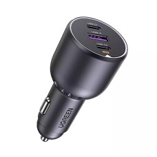 Ugreen EC705 2x USB-C + USB car charger 130W black (35025) (UGR35025)