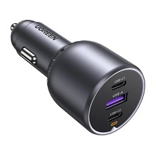 Ugreen Φορτιστής αυτοκινήτου EC705 USB + 2x USB-C 130W + καλώδιο 1m 5A (55511) (UGR55511)