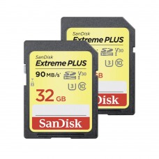 SanDisk 32GB Extreme UHS-I SDHC Memory Card (2-Pack) (SDSDXVT-032G-GNCI2) (SANSDSDXVT-032G-GNCI2)