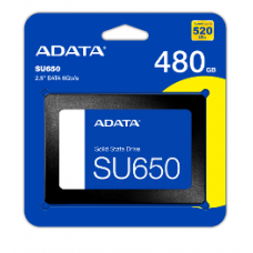 ADATA SSD 2.5" 480GB ASU650SS-480GT-R, SATA3, READ 520 MB/s, WRITE 450MB/s, 3YW.