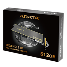 ADATA SSD M.2 NVMe PCI-E 512GB LEGEND 840 ALEG-840-512GCS, M.2 2280, NVMe PCI-E GEN4x4, READ 5000MB/s, WRITE 3000MB/s, IOPS: up to 520K/450K, 5YW.