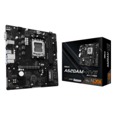 ASROCK MB A620AM-HVS, SOCKET AMD AM5, CS AMD A620A, 2 DIMM SOCKETS DDR5, HDMI/ D-SUB, PCI-E GEN 4.0, GIGABIT LAN, MICRO-ATX, 3YW.