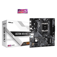 ASROCK MB A620M-HDV/M.2, SOCKET AMD AM5, CS AMD A620, 2 DIMM SOCKETS DDR5, HDMI/DP, PCI-E GEN 4.0, LAN, MICRO-ATX, 3YW.
