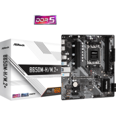 ASROCK MB B650M-H/M.2+, SOCKET AMD AM5, CS AMD B650, 2 DIMM SOCKETS DDR5, HDMI/DP, PCI-E GEN 5.0, GIGABIT LAN, MICRO-ATX, 3YW