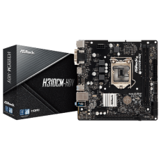 ASROCK MB H310CM-HDV, SOCKET INTEL LGA1151 8th/9th GEN, CS INTEL H310, 2 DIMM SOCKETS DDR4, D-Sub/DVI-D/HDMI, LAN GIGABIT, MICRO-ATX, 2YW.