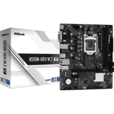 ASROCK MB H510M-HDV/M.2 SE, SOCKET INTEL LGA1200 11th/10th GEN, CS INTEL H510, 2 DIMM SOCKETS DDR4, D-SUB/DVI-D/HDMI, PCI-E GEN 3.0, GIGABIT LAN, MICRO-ATX, 3YW.