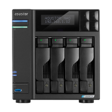 ASUSTOR NAS AS6604T LOCKERSTOR 4, DT, 4 BAYS HOT SWAP, INTEL CELERON J4125 2.0GHz QC (burst 2.7GHz), 4GB (MAX 8GB), SSD CACHING, 3xUSB3.2 GEN1, 2,5 GbEx2, HDMI 2.0, WoL, WoW, IR, 3YW.