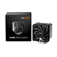 BEQUIET CPU AIR COOLER PURE ROCK SLIM 3 BLACK BK047, 130W TDP, INTEL SOCKET LGA 1851/1700, AMD AM4/AM5, 100MM PWM FAN, 3YW.