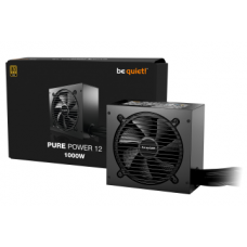 BEQUIET PSU PURE POWER 12 1000W BP005EU, GOLD CERTIFIED, EXCEPTIONALLY SILENT 12CM FAN, 10YW.