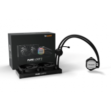 BEQUIET CPU HYDRO COOLER PURE LOOP 2 240MM BW017, INTEL 1851/1700/1200/1150/1151/1155, AMD AM45/AM4, SQUARE ARGB ILLUMINATING COOLING BLOCK, 2x120MM FAN PURE WINGS 3, 3YW.