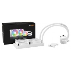 BEQUIET CPU HYDRO COOLER LIGHT LOOP 240MM WHITE BW021, INTEL SOCKET LGA 1851/1700/1200/1150/1151/1155, AMD AM5/AM4, SQUARE ARGB ILLUMINATING COOLING BLOCK, 2x120MM LIGHT WINGS LX PWM HIGH-SPEED, WHITE, 3YW.