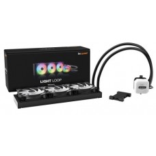 BEQUIET CPU HYDRO COOLER LIGHT LOOP 360MM BW022, INTEL SOCKET LGA 1851/1700/1200/2066/1150/1151/1155, AMD AM5/AM4, SQUARE ARGB ILLUMINATING COOLING BLOCK, 3x120MM FAN LIGHT WINGS LX PWM HIGH SPEED, BLACK, 3YW.