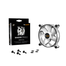 BEQUIET FAN SHADOW WINGS 2 WHITE 120MM BL088, 3 PIN, 1100RPM, 38,5CFM/65M3/H, 15,7 dB, Lifespan 80000h, WHITE, 3YW.