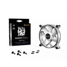 BEQUIET FAN SHADOW WINGS 2 WHITE 120MM PWM BL089, 4 PIN PWM, 1100RPM, 38,5CFM/65M3/H, 15,9 dB, Lifespan 80000h, WHITE, 3YW.
