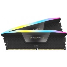 CORSAIR RAM DIMM XMS5 KIT 2x16GB CMH32GX5M2B6400C36, DDR5, 6400MHz, LATENCY 36-48-48-104, 1.4V, VENGEANCE RGB, XMP 3.0, RGB LED, BLACK, LTW.