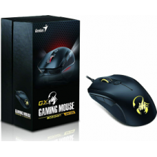 GENIUS MOUSE SCORPION M6-600, WIRED, USB, OPTICAL, GAMING, BLACK/ORANGE, 2YW.