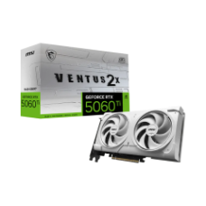 MSI VGA PCI-E NVIDIA GF RTX 5060 Ti 16G VENTUS 2X OC WHITE PLUS, 16GB/128BIT, GDDR7, HDMI/3xDP, DUAL FAN, 2 SLOT FANSINK, 3YW.