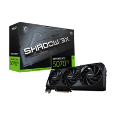 MSI VGA PCI-E NVIDIA GF RTX 5070 Ti 16G SHADOW 3X OC, 16GB/256BIT, GDDR7, HDMI/3xDP, TRIPLE FAN, 3 SLOT FANSINK, 3YW.