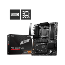 MSI MB PRO B650-S WIFI, SOCKET AMD AM5, CS AMD B650, 4 DIMM SOCKETS DDR5, DP/HDMI, PCI-E GEN 4.0, 2.5 GIGABIT LAN, WIFI, ATX, 3YW.