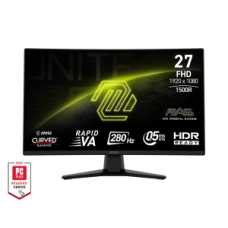 MSI MONITOR GAMING MAG 274CXF, CURVED VA FHD, 27", 16:9, 300CD/M2, 4000:1, 0.5MS, 280Hz, 1920x1080, 2xHDMI/ 1xDP/ HP OUT, TILT, BLACK, 3YW.