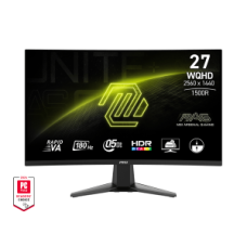 MSI MONITOR GAMING MAG 27CQ6F, CURVED VA WQHD, 27", 16:9, 300CD/M2, 5.000:1, 0.5MS, 180Hz, 2560x1440, 2xHDMI/ DP/ HP OUT, TILT, BLACK, 3YW.