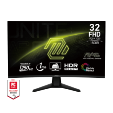 MSI MONITOR GAMING MAG 32C6X, CURVED VA FHD, 31.5", 16:9, 250CD/M2, 3000:1, 1MS, 250Hz, 1920x1080, 2xHDMI/ 1xDP/ HP OUT, BLACK, 3YW.