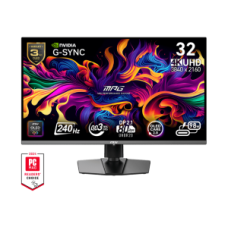 MSI MONITOR GAMING MPG 322URX QD-OLED, FLAT QD-OLED WQHD, 32", 16:9, 250CD/M2, 1.500.000:1, 0,03MS, 240Hz, 3840x2160, 2x HDMI/ DP/ TYPE-C/ HP OUT, PIVOT, HAS, TILT, SWIVEL, BLACK, 3YW.