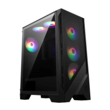 MSI PC CHASSIS MAG FORGE 120A AIRFLOW BLACK, MIDI TOWER ATX, RGB LIGHTING, W/O PSU, Front: 3x 120mm AUTO-RGB Fan, Top: 2x 120 mm Auto-RGB Fan, Rear: 1x 120mm AUTO-RGB Fan, 2YW. MSI PC CHASSIS MAG FORGE 120A AIRFLOW BLACK, MIDI TOWER ATX, RGB LIGHTING, W/O PSU, Front: 3x 120mm AUTO-RGB Fan, Top: 2x 120 mm Auto-RGB Fan, Rear: 1x 120mm AUTO-RGB Fan, 2YW.
