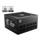 MSI PSU 850W MAG A850GL PCIE5, 80+ GOLD CERTIFIED, FULL MODULAR CABLES, FLUID DYNAMIC BEARING 120MM QUIET & COOL FAN, 7YW.