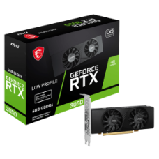 MSI VGA PCI-E NVIDIA GF RTX 3050 LP 6G OC, LOW PROFILE, 6GB/96BIT, GDDR6, 2xHDMI/1xDP, DUAL FAN, 2 SLOT FANSINK, 3YW.