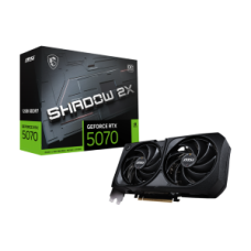 MSI VGA PCI-E NVIDIA GF RTX 5070 12G SHADOW 2X OC, 12GB/192BIT, GDDR7, HDMI/3xDP, DUAL FAN, 2 SLOT FANSINK, 3YW.